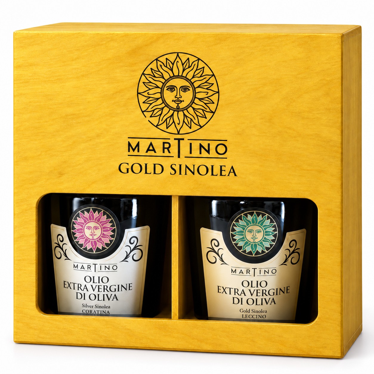 Cassetta Olio Gold Sinolea in legno Martino