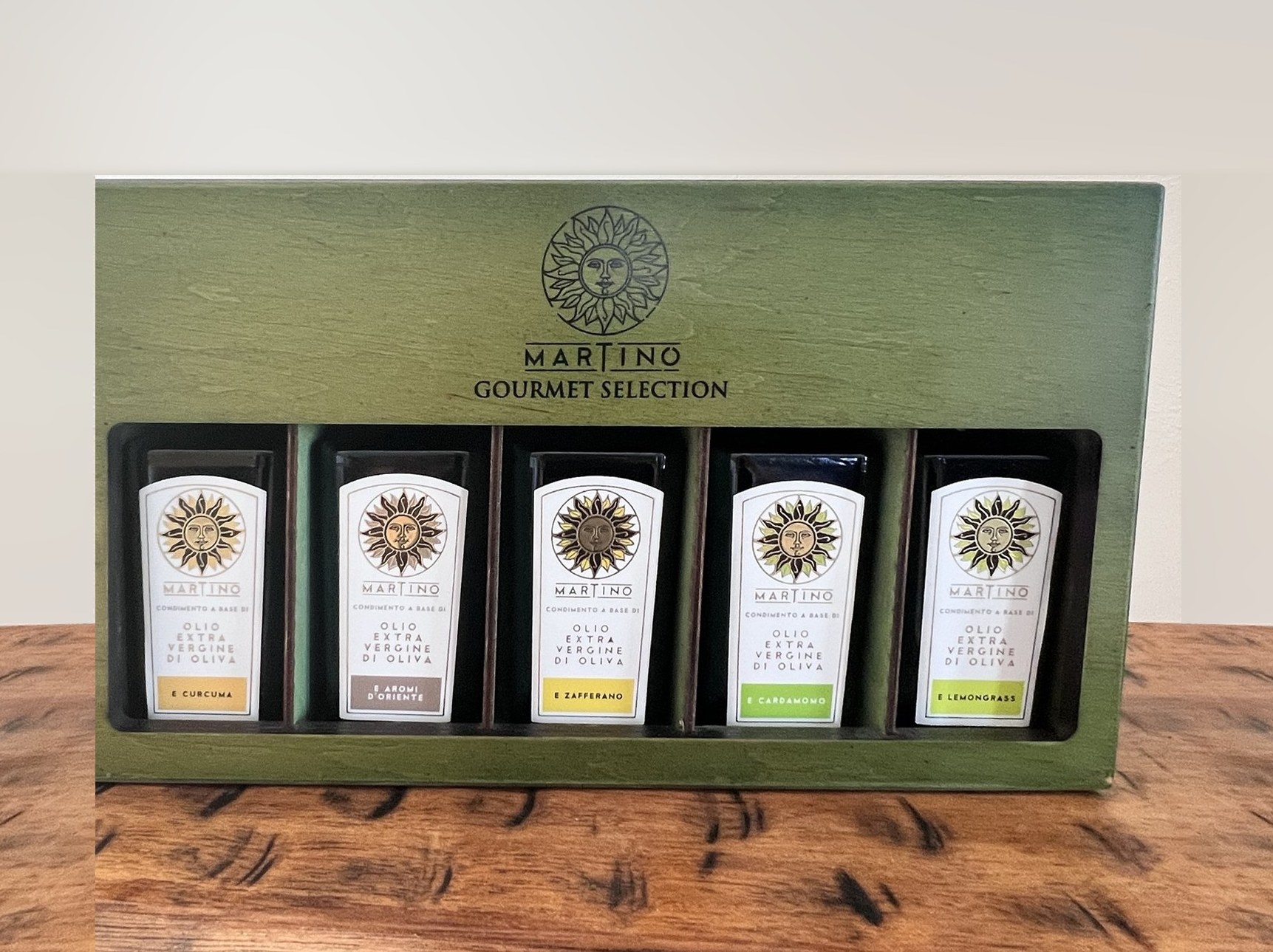Cassetta verde in legno Martino Gourmet Selection